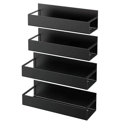 2Pcs Magnetic Storage Shelf Household Kitchen Refrigerator Washing Machine Side Hanging Storage Rack, Multifunctional Storage